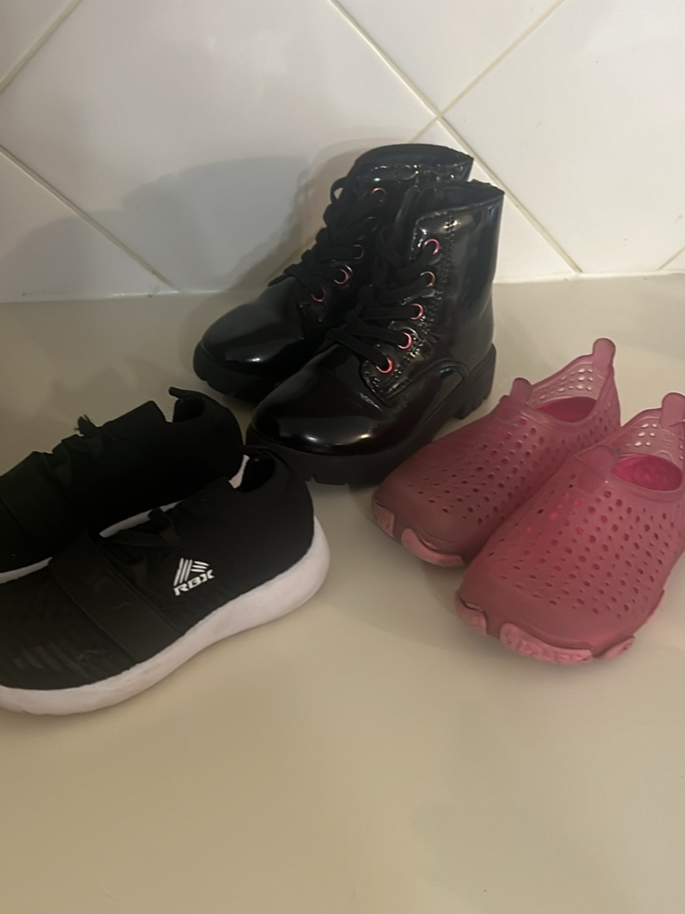Kids Footwear size 8 toddler - 3 pairs